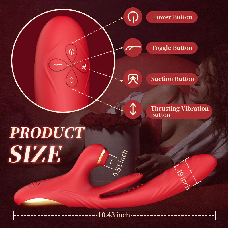 Lustytime 3 Thrusting & Vibration 7 Sucking 10 Tapping G Spot Vibrator