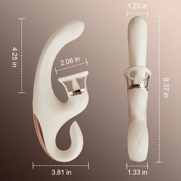 Clitoral Arousal Tongue Licking Suction Vibration Triple Stimulation Vibrators