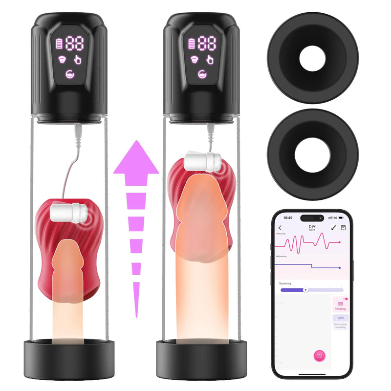 LAGOON App Control 2 in 1 Male Masturbation Penis Pumps