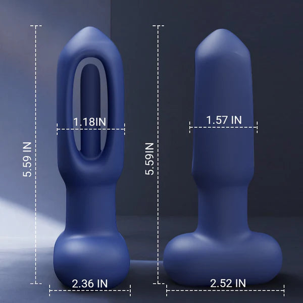 10 Tapping 10 vibrating Anal Therapy Toy with Remote Control