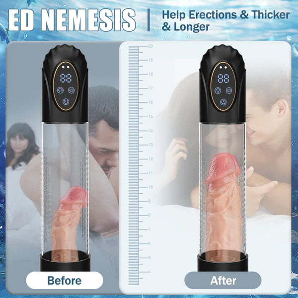 Full Waterproof 6 Modes Erection Enlargement and Masturbation 3 and 1 Penis Pump