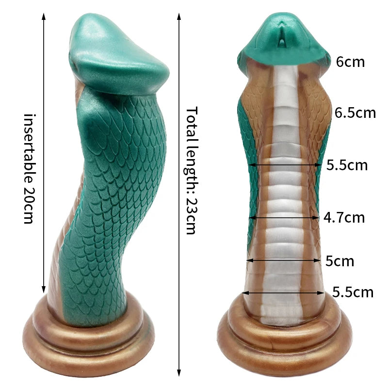 Snake Large Monster Dildo With Strong Suction Cup