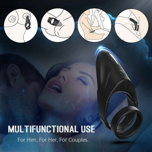 10 Ultra-Premium Vibrations Double Cock Rings