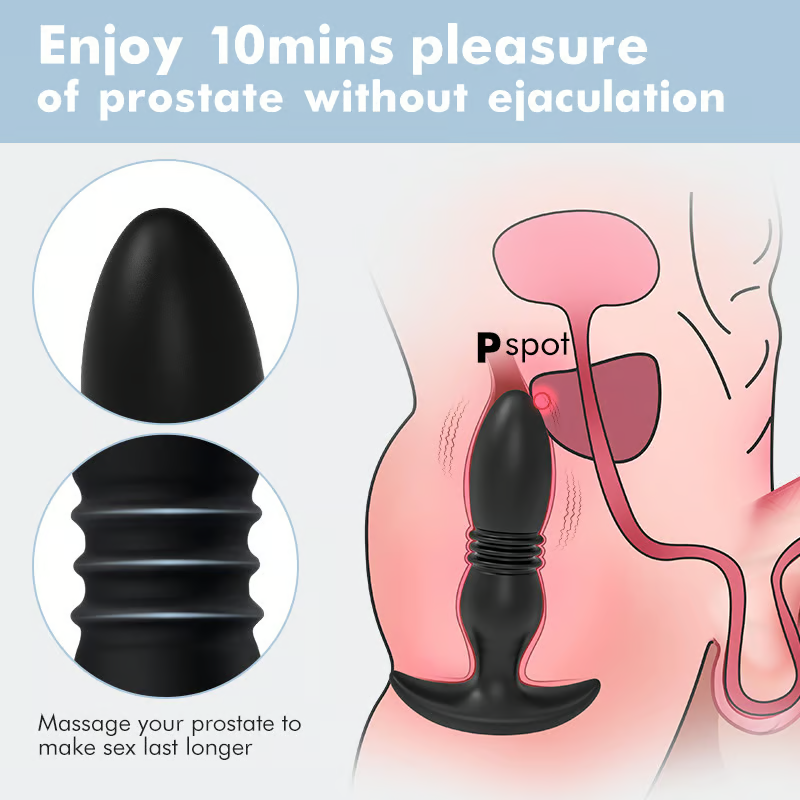 Thrusting Anal Vibrator Prostate Massager