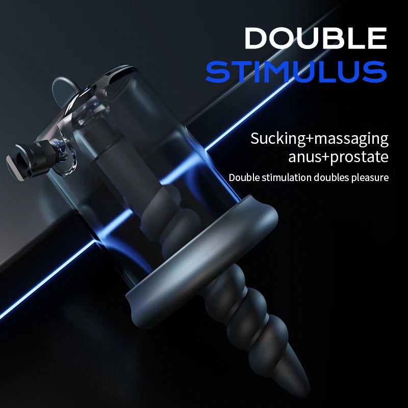 Smart Rosebud Prostate Stimulator & Anal Dilator Set with Electric Pump and Vacuum Sucking Massage