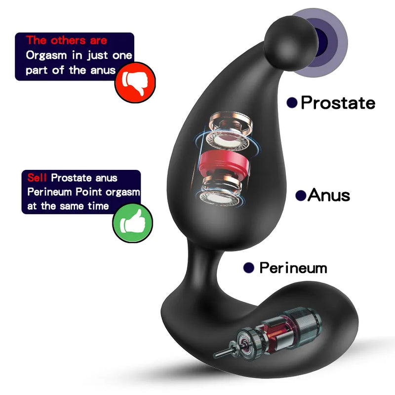 New Male Prostate Massage Wireless Control