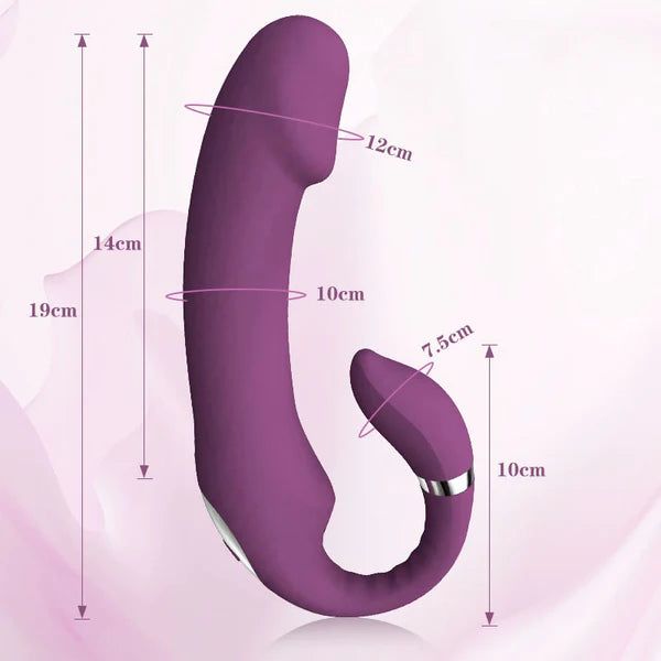 Sophia-3 IN 1 Heating Purple Vibrator Clit Rubbing Massager