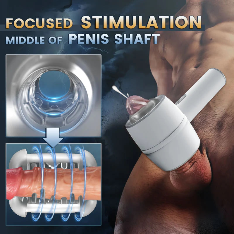 Automatic 3 Frequency Telescopic Handheld Male Masturbator