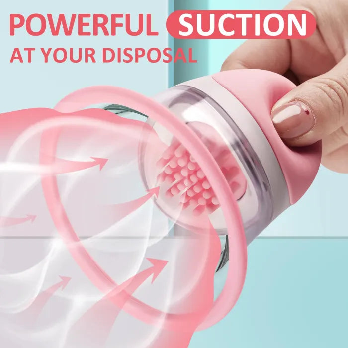 10 Vibration 360 Rotational Stimulation Nipple Suckers