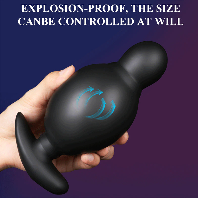 Huge Inflatable Anal Expansion Beads Dildo Vibrating and Prostate Massager