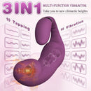 Sophia-3 IN 1 Heating Purple Vibrator Clit Rubbing Massager