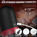 S-HAND 9 Vibrating 9 Sucking Transparent Male Masturbation Cup Penis Enlargement Pump