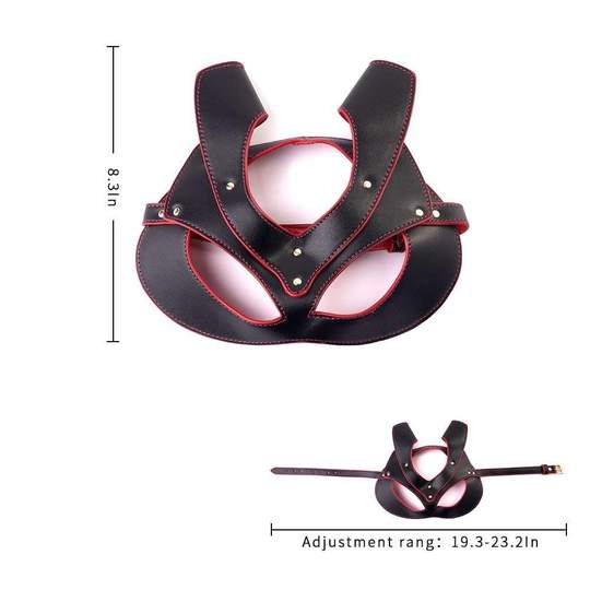 Catwoman Mask Bow-knot SM 6-Piece Bed Restraints Suit Set - Lusty Time