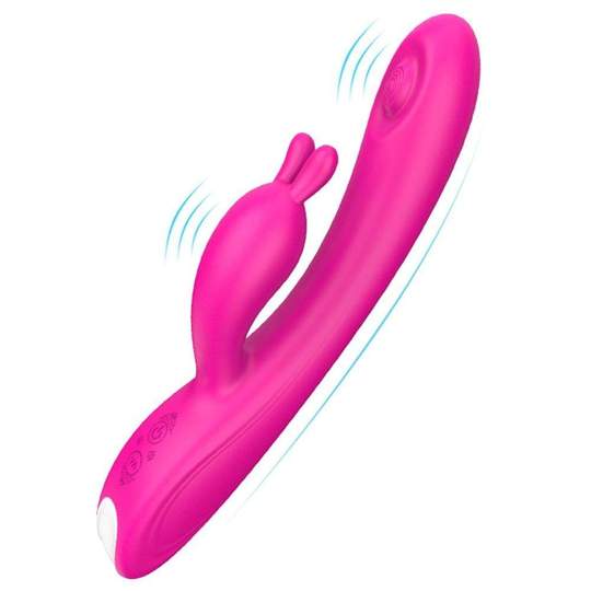 Dual Motor 9X9 Modes Flapping Clitoris G-Spot Rabbit Vibrator - Lusty Time