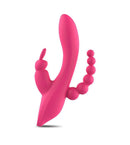 3-in-1 7 Vibrating Modes Rabbit G-Spot Stimulator Anal Dildo Vibrator - Lusty Time