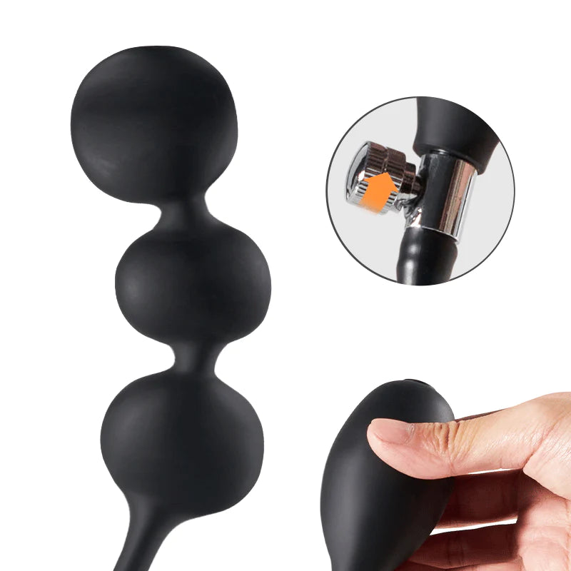 U-EURICH Silicone Inflatable Butt Plug For Couple & Beginners