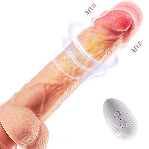 8.3-Inch 4 in 1 Thrusting Rotation Vibrating Heating Lifelike Dildo - Lusty Time