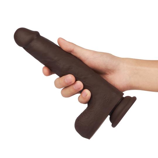 8.7-Inch Dark-Brown Remote Control Multifunctional Dildo - Lusty Time