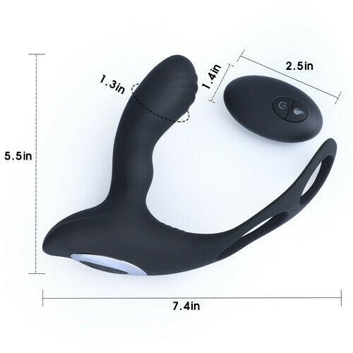 Upgraded Remote 10 Vibration Heating Prostate Massager