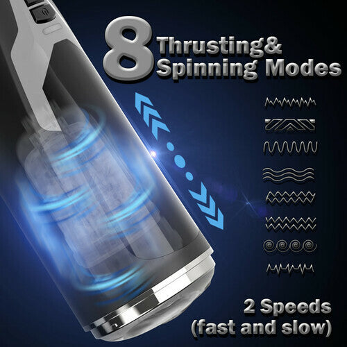 Warriors Series Thrusting Swirling Automatic Masturbator - Lusty Time