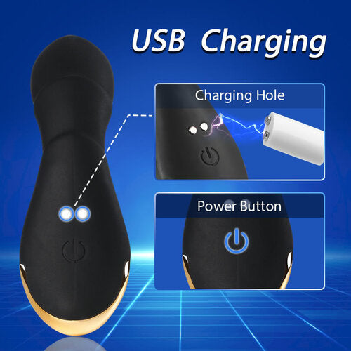 8-Frequency Vibration Thrusting Anal Vibrator Butt Plug - Lusty Time