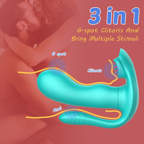 3 In 1 Anal Vibrator Butt Plug With 9 Frequency Vibration - Lusty Time