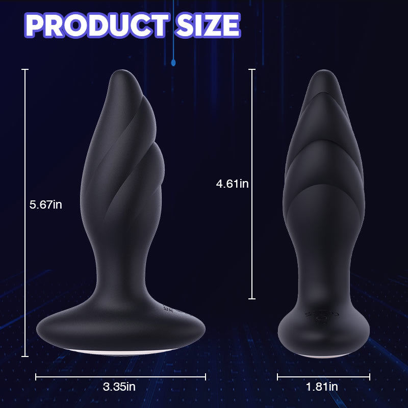 Large Size 9 Vibration Anal Vibrator Butt Plug - Lusty Time