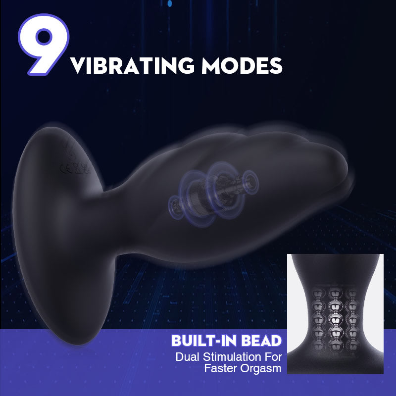 Large Size 9 Vibration Anal Vibrator Butt Plug - Lusty Time