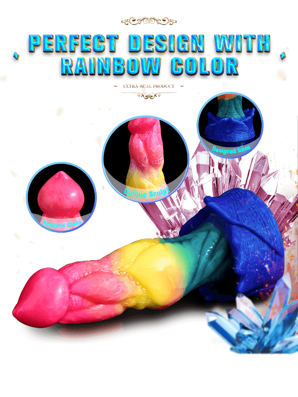 Huge Colorful Realistic Waterproof Dildo URANUS - Lusty Time
