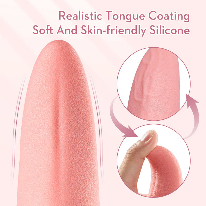 Clit Licking Tongue Vibrator with G Spot Stimulator - Lusty Time