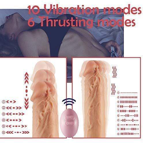 8.6-Inch Remote 3 Fuctions Multiple Combination Lifelike Dildo - Lusty Time