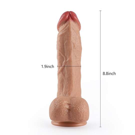 9.4-Inch Remote Control 20-Frequency Rotating Vibrating 9.4 Inch Dildo - Lusty Time