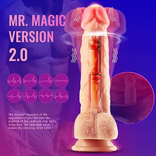 8.3-Inch 4 in 1 Thrusting Rotation Vibrating Heating Lifelike Dildo - Lusty Time