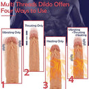 8.6-Inch Remote 3 Fuctions Multiple Combination Lifelike Dildo - Lusty Time