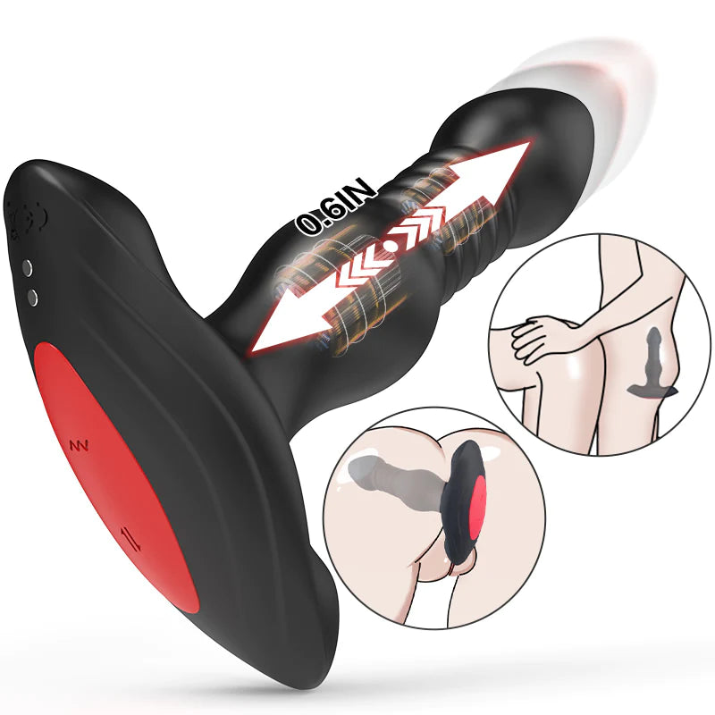 Lustytime 3 Thrusting 10 Vibration App Control Anal Prostate Massager - Lusty Time