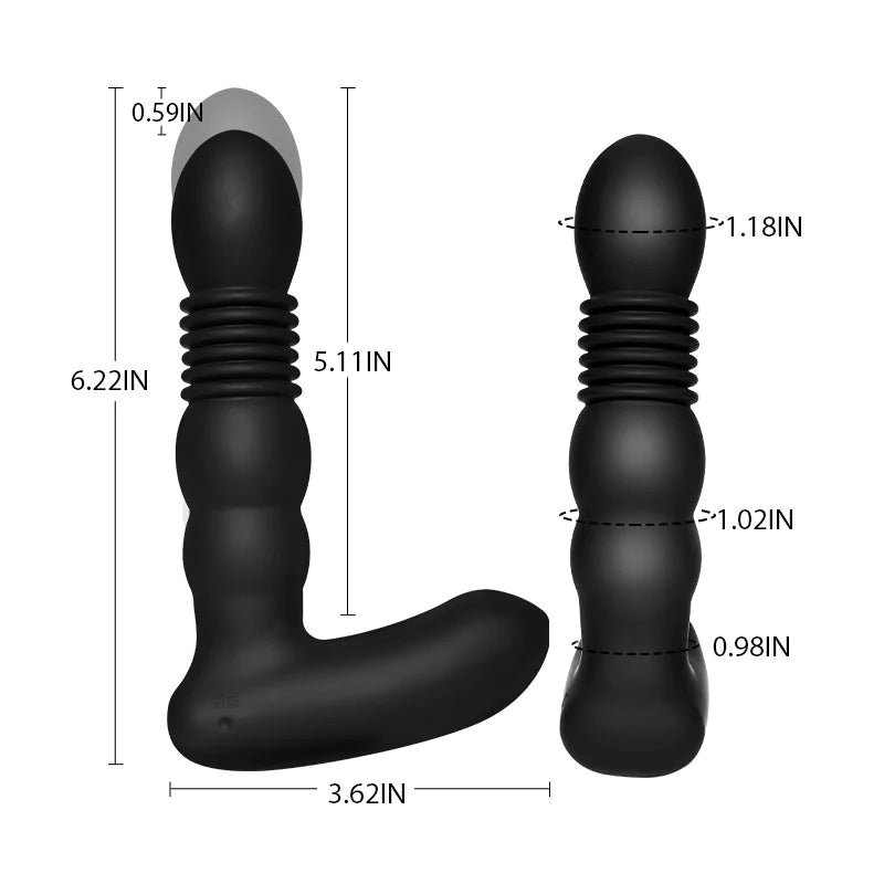 Prostate King 3 IN 1 6 Vibration 3 thrusting Heating Prostate Massage - Lusty Time