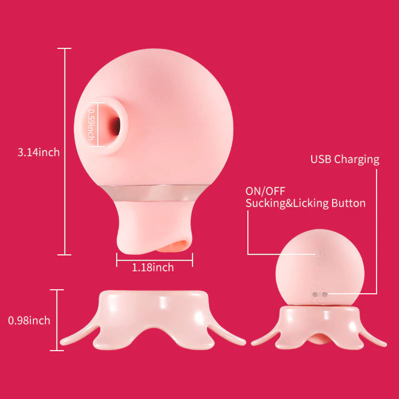 Electric 7 Sucking&Licking Baby Octopus Stimulator For Beginner - Lusty Time