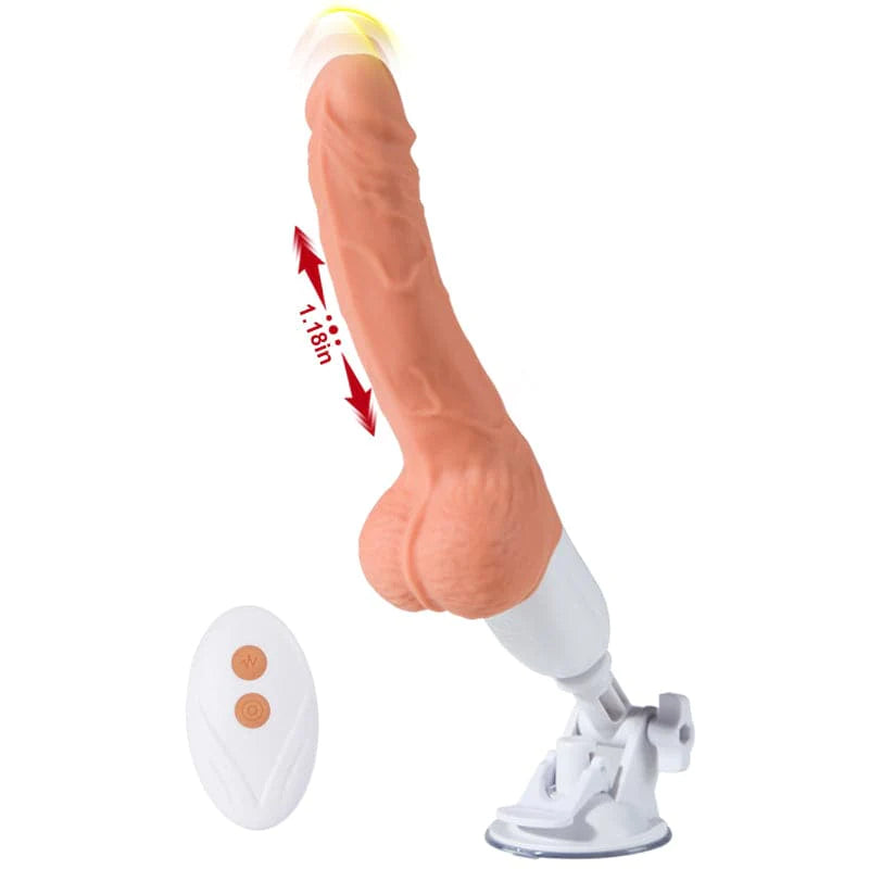 Suction Cup Realistic Thrusting Vibrating Dildo