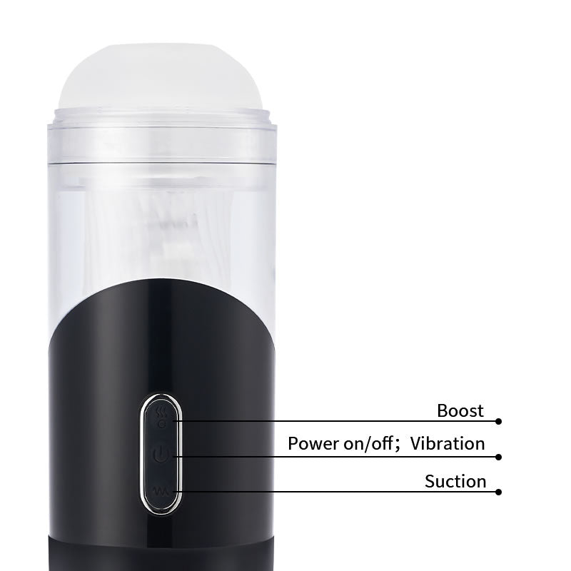 5 Sucking 10 Vibrating Modes Boost Button Oral Sex Maturbation Cup