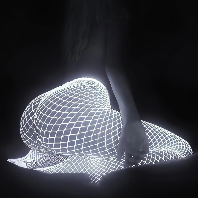 Glow in the Dark Fishnet Stockings - Lusty Time