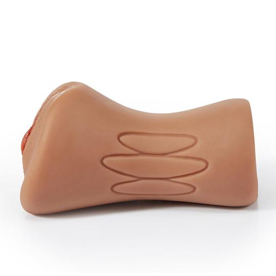 6.1" Bronzed Skin Realistic Clitoris Soft Pocket Pussy Stroker - Lusty Time