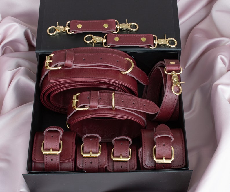 6 Piece Bondages Sets for Women Men, Bondages Restrains Furniture, Bondages Harness Cuffs - Lusty Time