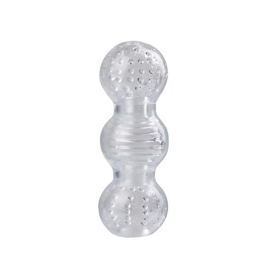 5.7-Inch Transprent 3 Chambers Male Masturbator - Lusty Time
