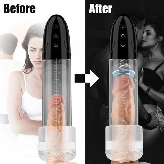 2 In 1 Vagina Sucking Electric Penis Enhancement Pump Male Masturbation Cup - Lusty Time