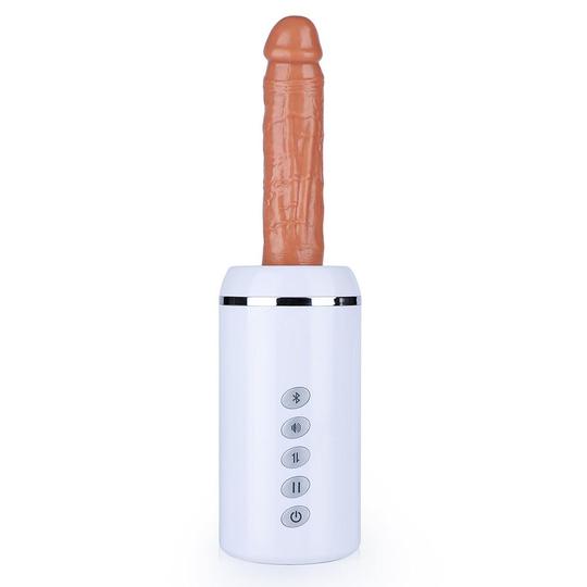 OMYSKY 11.4-Inch 6-Frequency 3-Speed Telescoping Voice Dildo - Lusty Time