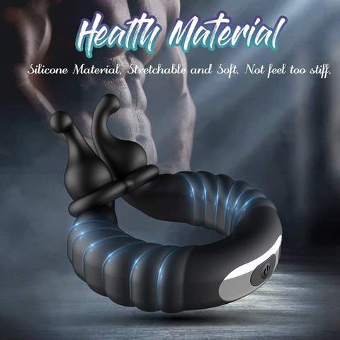 Perineum Massager | Vibrating Dual Penis Ring - Lusty Time