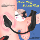 9 MODES VIBRATING COCK RING & ANUL PLUG MASSAGER - Lusty Time